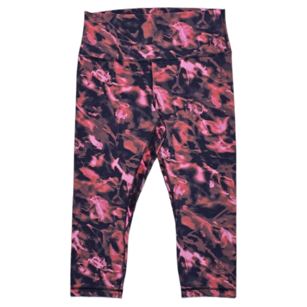 Lululemon Align High-Rise Pants Womens Size 12 22" Intensity‎ Pink Blossom Multi